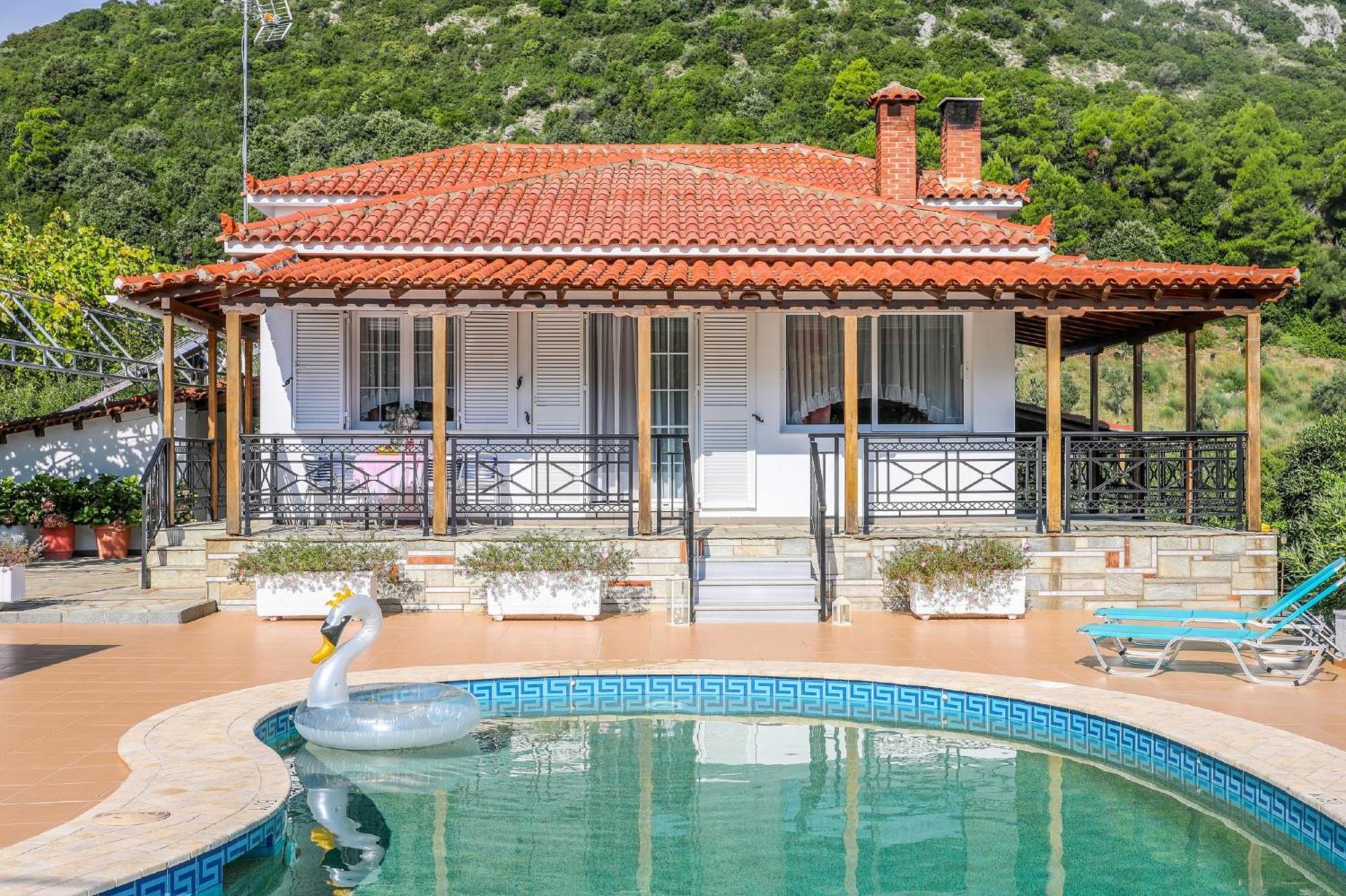 Villa Mitzelos Moni Evaggelistrias Extérieur photo